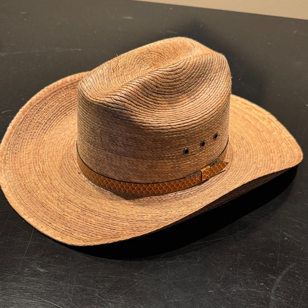 Brown Straw Cowboy Hat